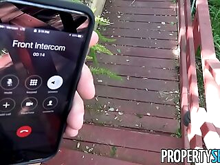 PropertySex - Gorgeous agent with big natural tits fucks homeowner